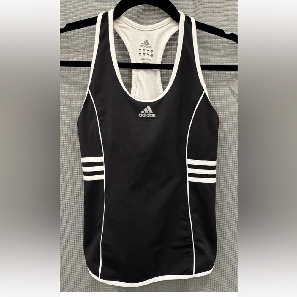 Adidas Black and White Tank Top